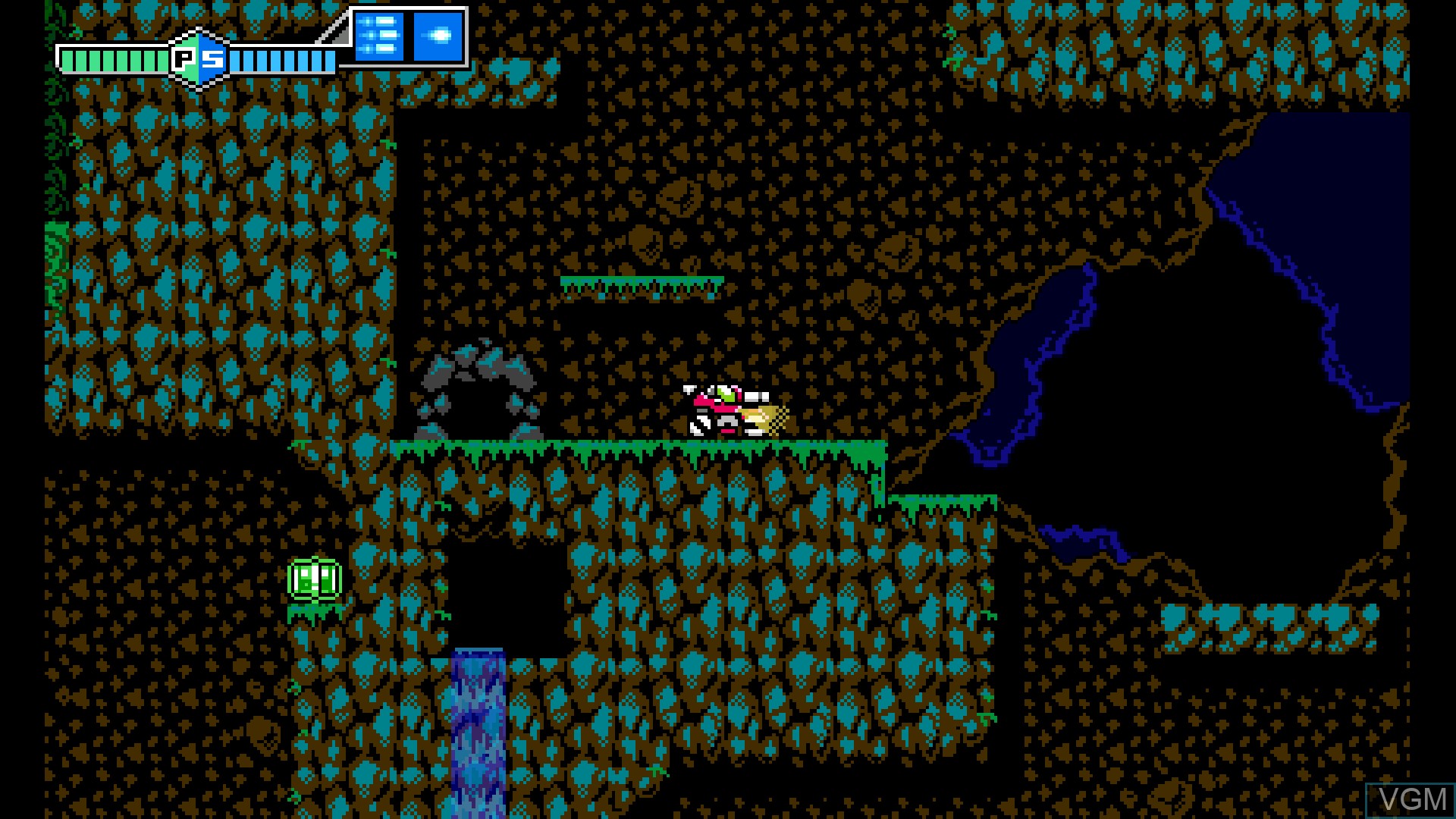 In-game screen of the game Blaster Master Zero on Switch