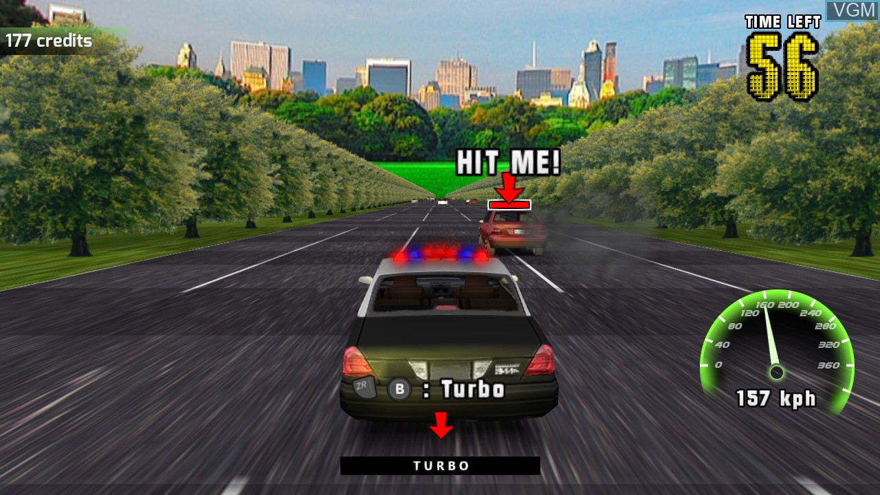 In-game screen of the game Brutal Chase Turbo on Switch