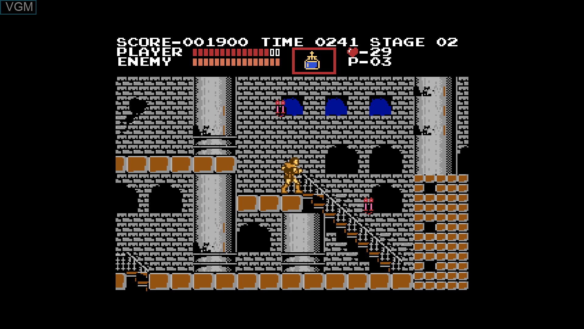 In-game screen of the game Castlevania Anniversary Collection on Switch