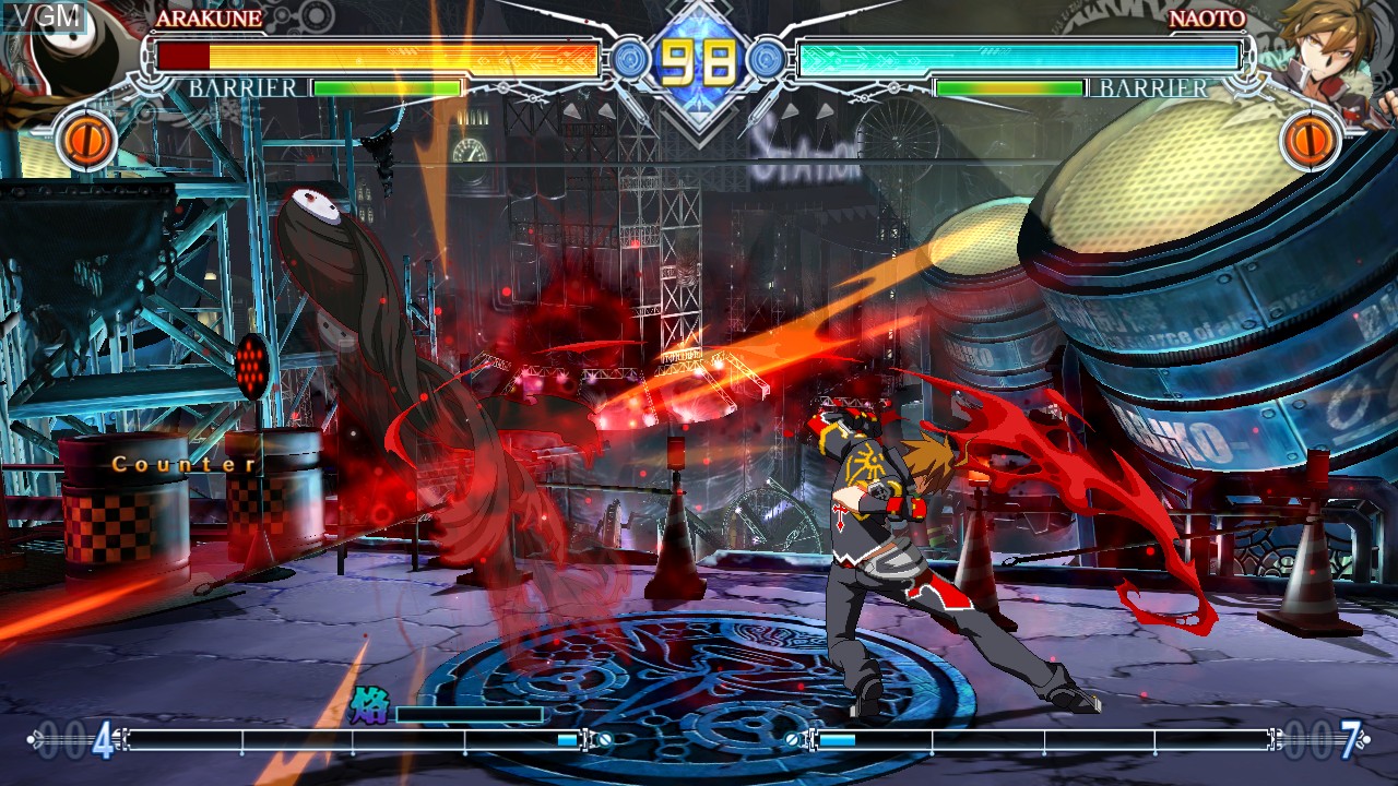 In-game screen of the game BLAZBLUE CENTRALFICTION Special Edition on Switch