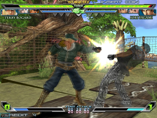 In-game screen of the game KOF - Maximum Impact Regulation A on Arcade PC