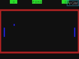 Title screen of the game Pong on Tandy MC10