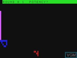 In-game screen of the game Basketballer on Tandy MC10