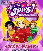 Title screen of the game Totally Spies! - The Mobile Game on Mobile phone