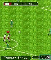In-game screen of the game FIFA 06 on Mobile phone