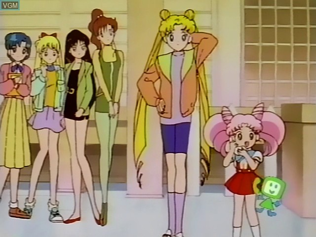 Menu screen of the game Sailor Moon S - Kotaete Moon Call on Bandai Terebikko