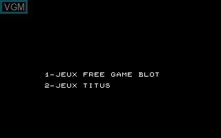 Title screen of the game Compilation Jeux 18 on Thomson TO8