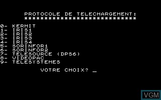 In-game screen of the game Composeur+, Le on Thomson TO8