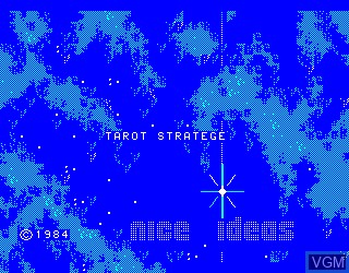 Title screen of the game Tarot Stratege on Philips VG5000