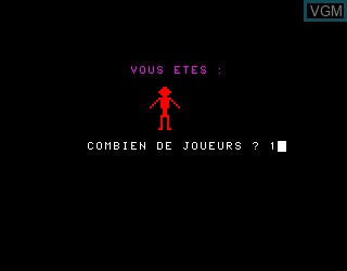 Menu screen of the game Labyrinthe et la Princesse, Le on Philips VG5000