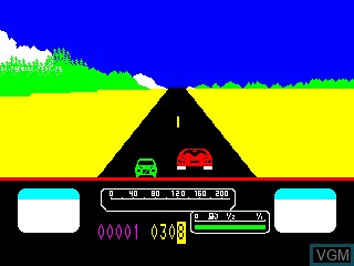 In-game screen of the game US Rallye on Philips VG5000