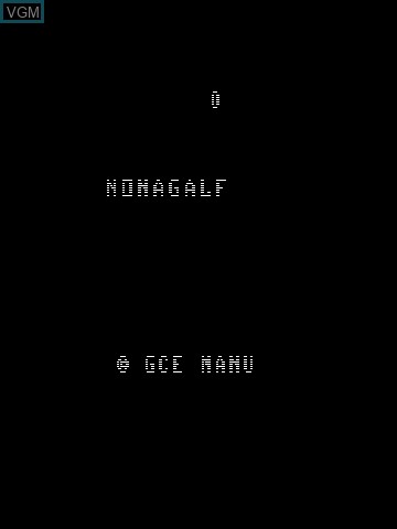 Title screen of the game Nona3 by Manu on MB Vectrex