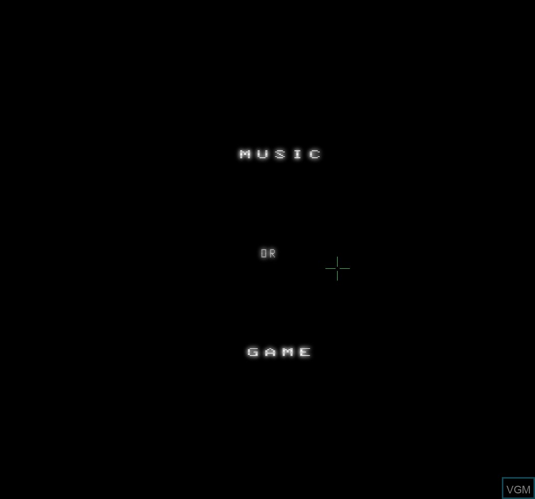 Menu screen of the game Melody Master on MB Vectrex