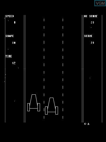 In-game screen of the game Ronen's Game Cart on MB Vectrex