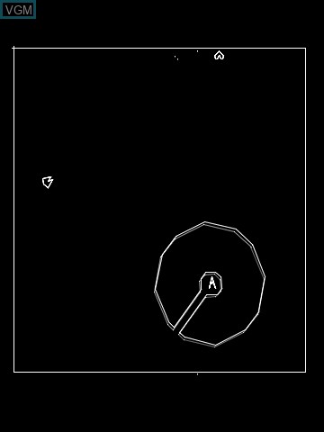 In-game screen of the game Repulse by John Dondzila on MB Vectrex