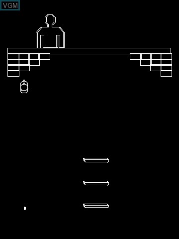 In-game screen of the game Ronen's Game Cart on MB Vectrex