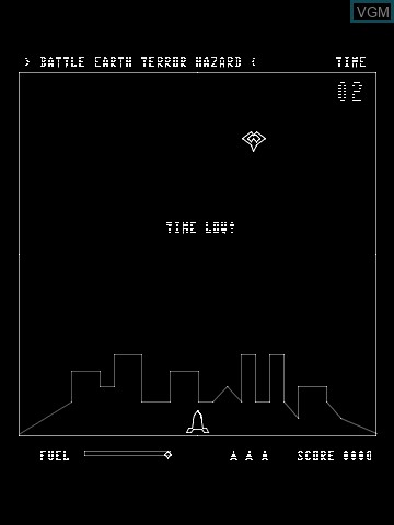 In-game screen of the game Vexperience - B.E.T.H. & Vecsports Boxing by Manu on MB Vectrex