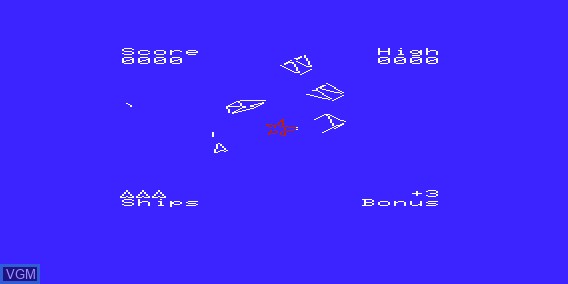 In-game screen of the game Black Hole on Commodore Vic-20