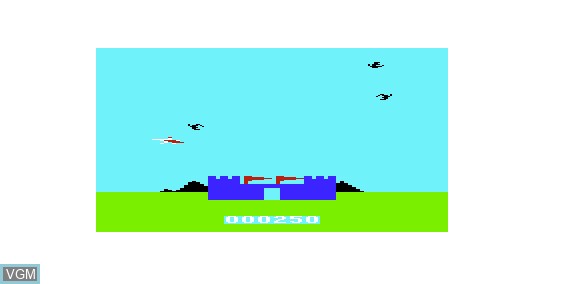 In-game screen of the game Sir Lancelot on Commodore Vic-20