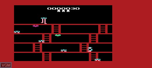 In-game screen of the game Fast Eddie on Commodore Vic-20
