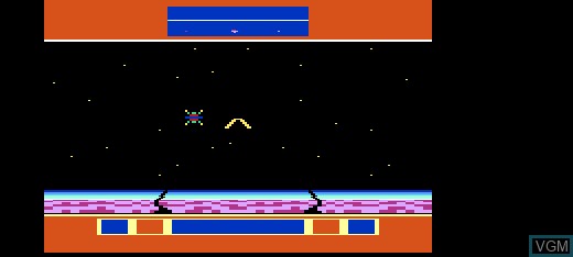 In-game screen of the game Final Orbit + Bumper Bash on Commodore Vic-20