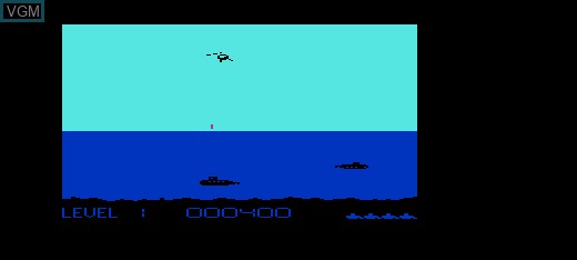 In-game screen of the game Polaris on Commodore Vic-20