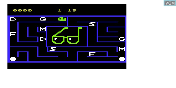 In-game screen of the game Alphabet Zoo on Commodore Vic-20