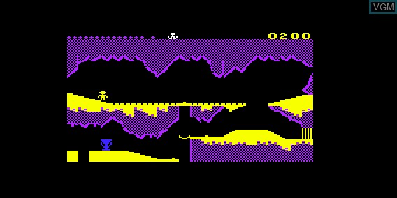 In-game screen of the game Pharaoh's Curse on Commodore Vic-20