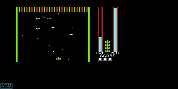 In-game screen of the game Threshold on Commodore Vic-20