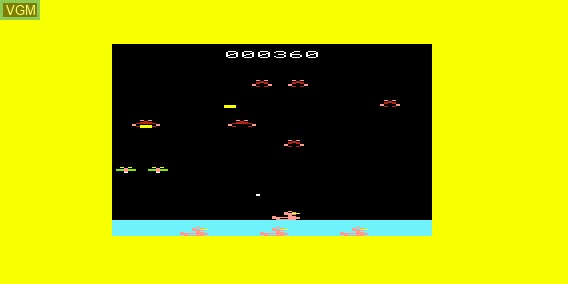 In-game screen of the game Deadly Duck on Commodore Vic-20