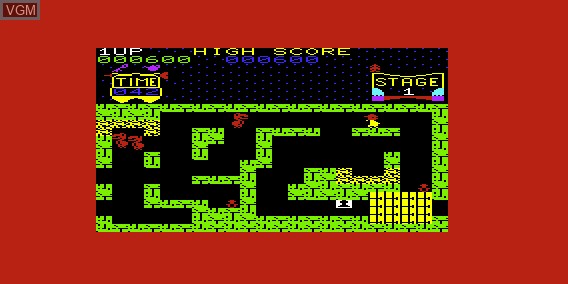 In-game screen of the game Tutankham on Commodore Vic-20