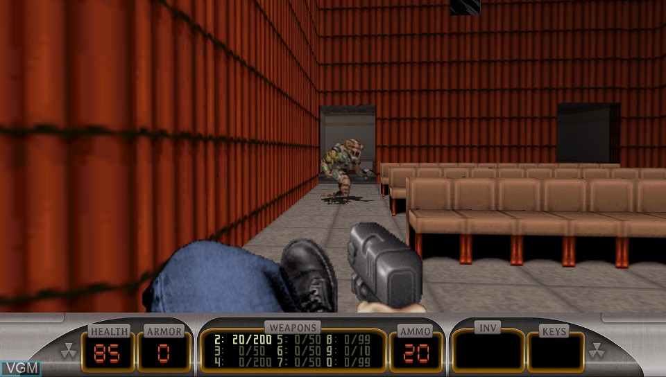 In-game screen of the game Duke Nukem 3D - Megaton Edition on Sony PS Vita