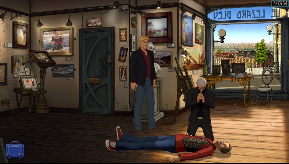 In-game screen of the game Broken Sword 5 - The Serpent's Curse - Episode 1 on Sony PS Vita