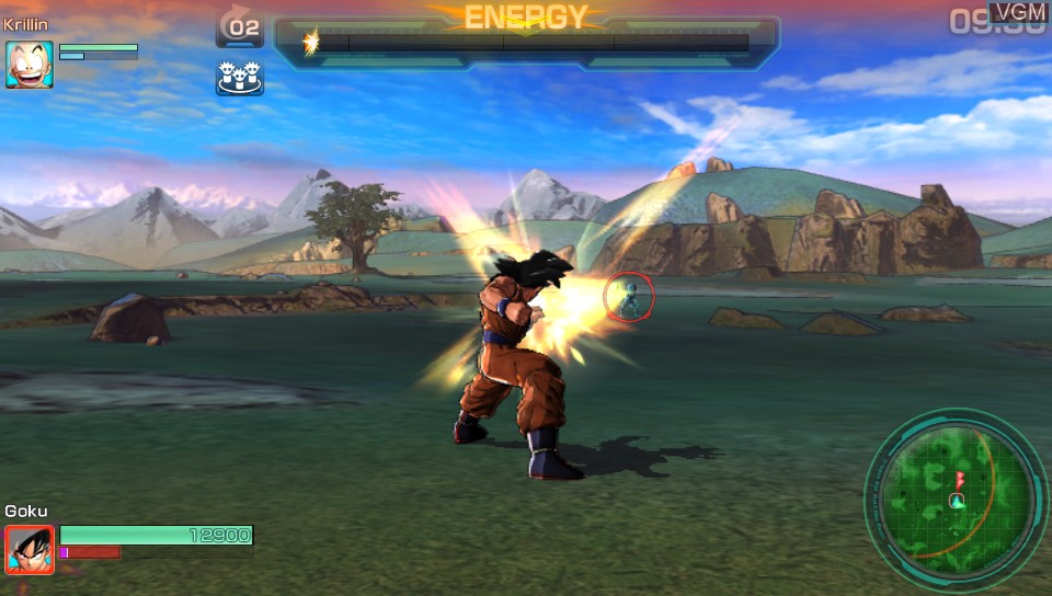 In-game screen of the game Dragon Ball Z - Battle of Z on Sony PS Vita