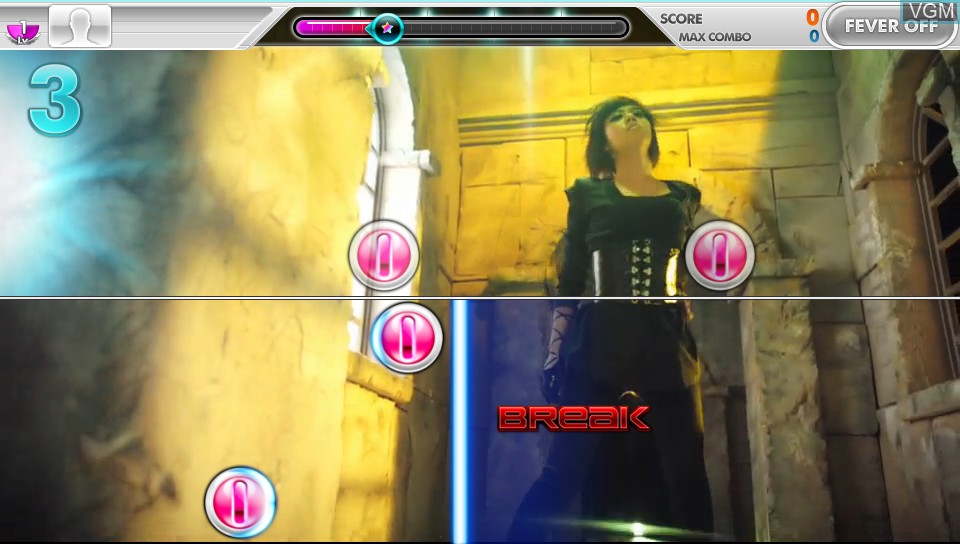 In-game screen of the game DJMax Technika Tune on Sony PS Vita