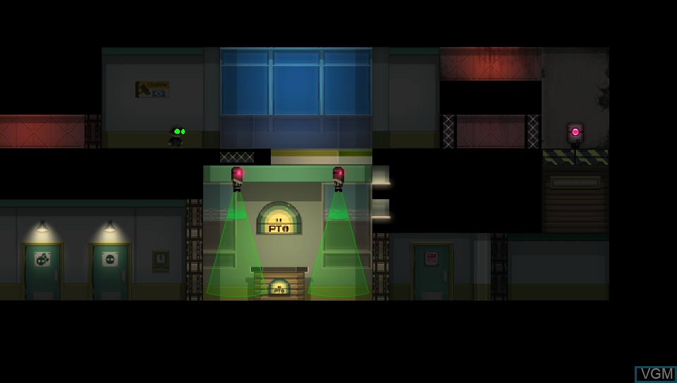 In-game screen of the game Stealth Inc 2 - A Game of Clones on Sony PS Vita