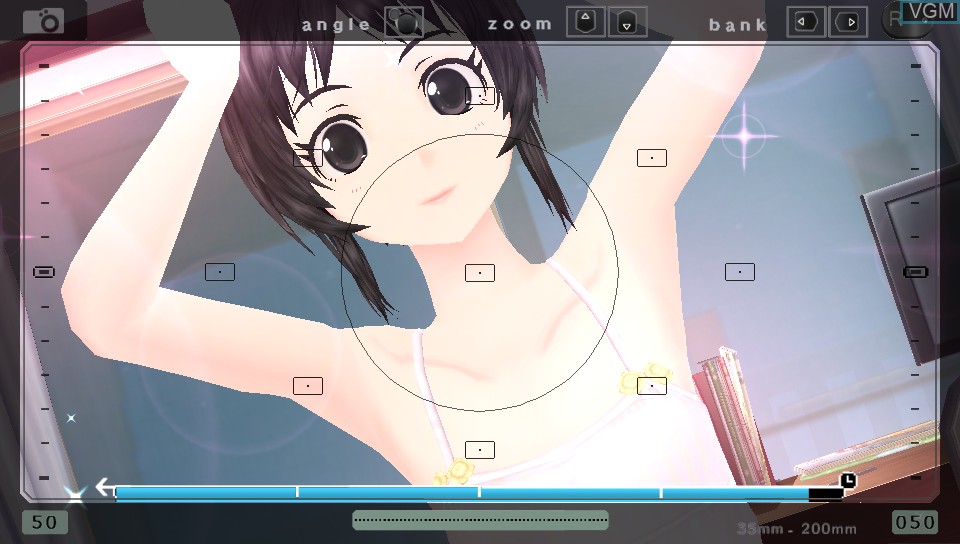 In-game screen of the game PhotoKano Kiss on Sony PS Vita