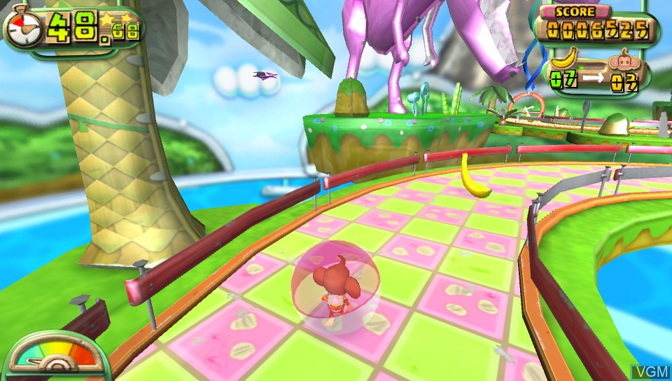 In-game screen of the game Super Monkey Ball - Banana Splitz on Sony PS Vita