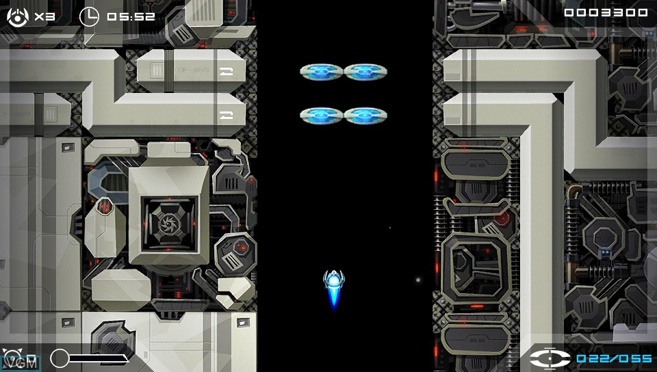 In-game screen of the game Velocity Ultra on Sony PS Vita