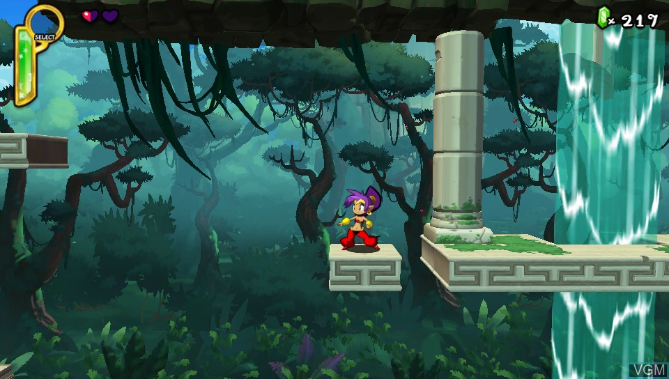 In-game screen of the game Shantae - Half-Genie Hero on Sony PS Vita