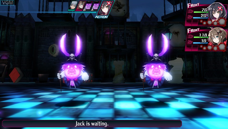 In-game screen of the game Mary Skelter - Nightmares on Sony PS Vita