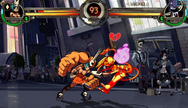 In-game screen of the game Skullgirls - 2nd Encore on Sony PS Vita