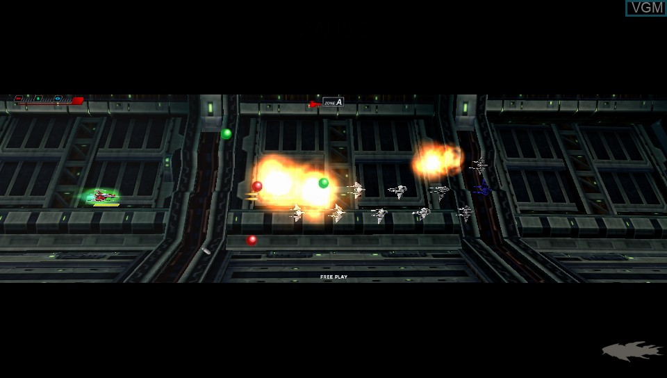 In-game screen of the game Dariusburst - Chronicle Saviours on Sony PS Vita
