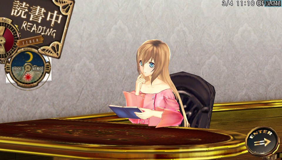 In-game screen of the game Ciel Nosurge - Ushinawareta Hoshi e Sasagu Uta on Sony PS Vita
