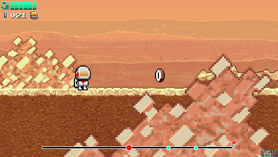 In-game screen of the game Stranded - A Mars Adventure on Sony PS Vita