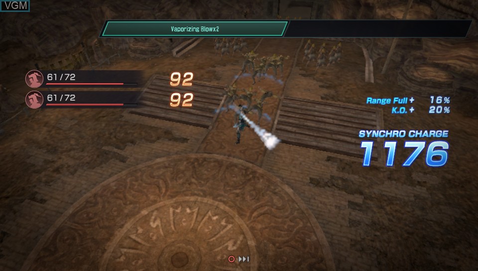 In-game screen of the game Dynasty Warriors - Godseekers on Sony PS Vita