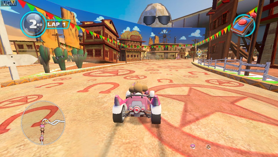 In-game screen of the game Sonic & All-Stars Racing Transformed on Sony PS Vita