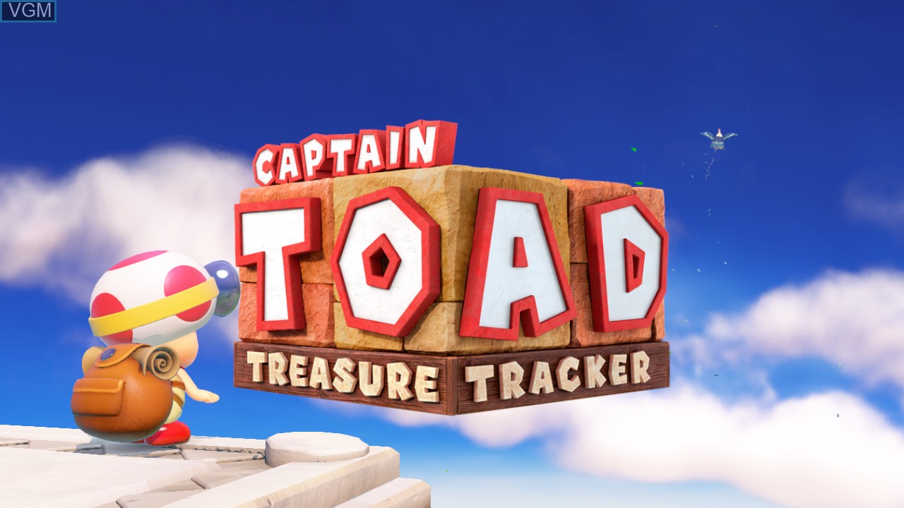 Title screen of the game Captain Toad - Treasure Tracker on Nintendo Wii U