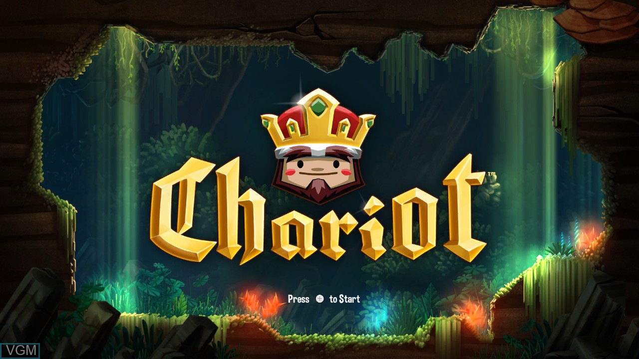 Title screen of the game Chariot on Nintendo Wii U