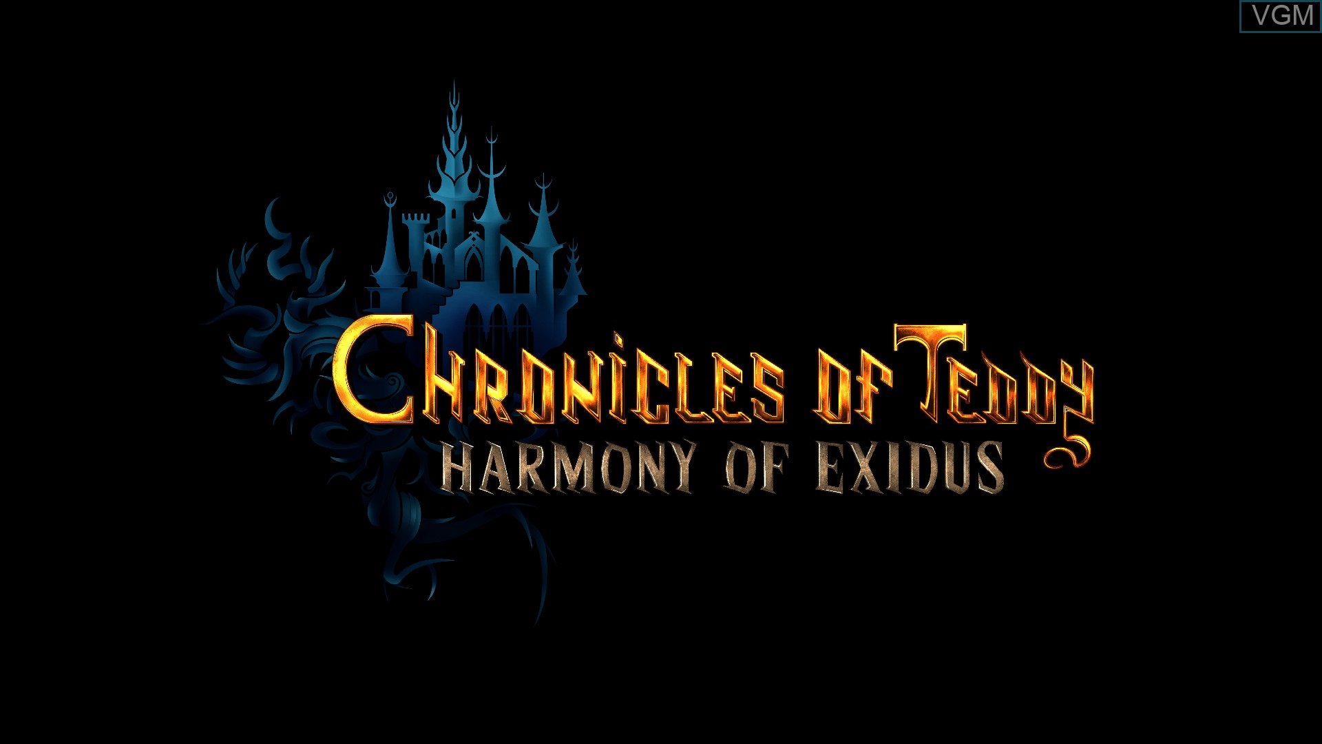 Title screen of the game Chronicles of Teddy - Harmony of Exidus on Nintendo Wii U